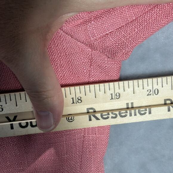 Vintage Burberry Blazer Womens Medium Pure Silk Pink Lined Jacket Preppy READ - Picture 5 of 11